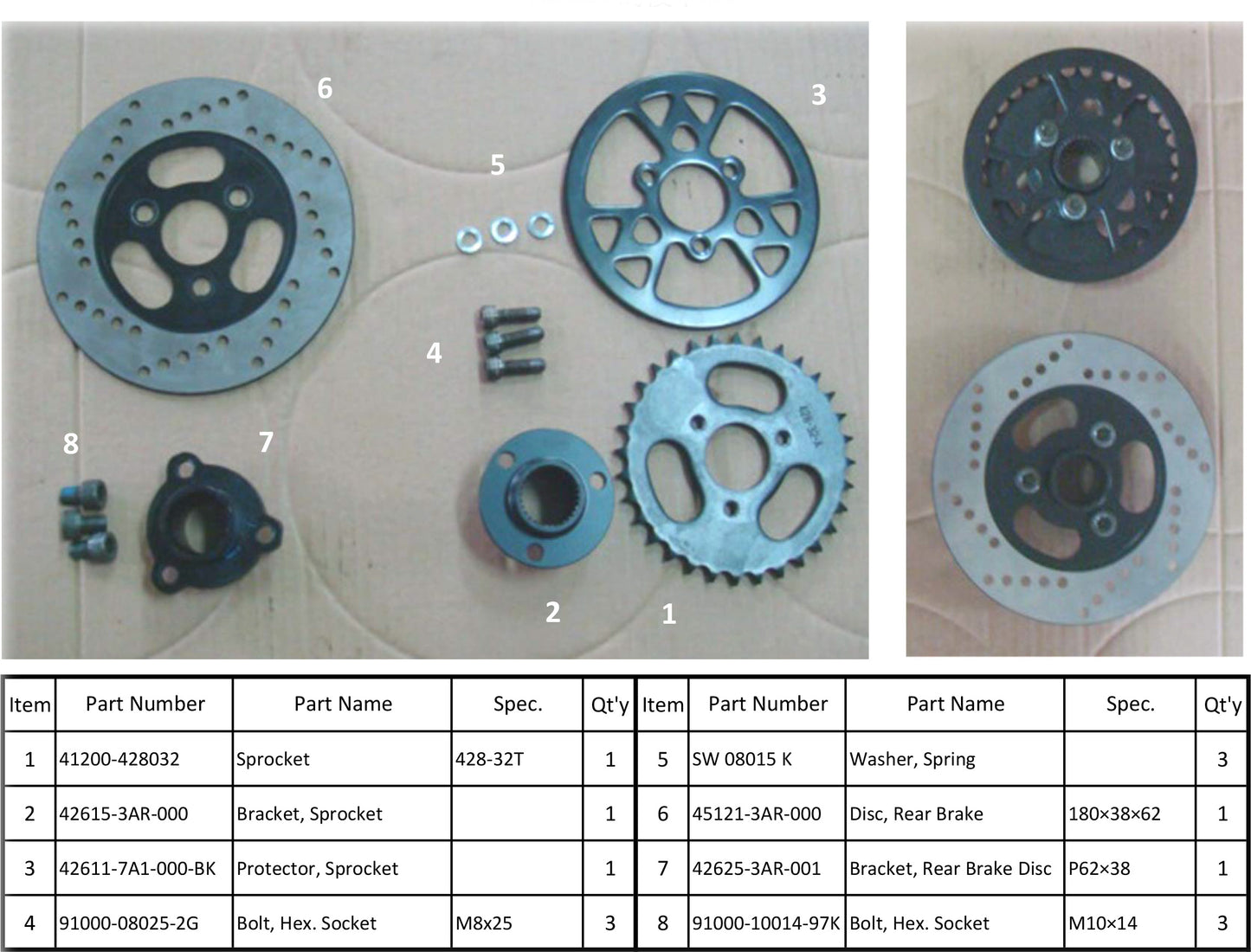 41200-428028 Sprocket 428-28