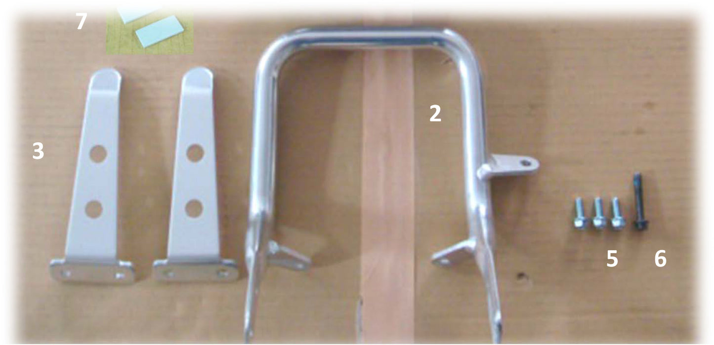 50500-7A1-000 Bracket, Grab Bar AL SILVER