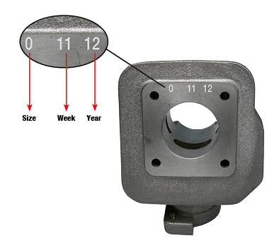 34 9055 PISTON 2T Ø 40 WITH PIN Ø 12 AND 1 RECTANGULAR RING
