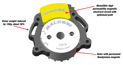 5519630  MHR TEAM II INNER ROTOR IGNITION FOR YAMAHA - MINARELLI SCOOTERS, Apex MXR 50-100cc